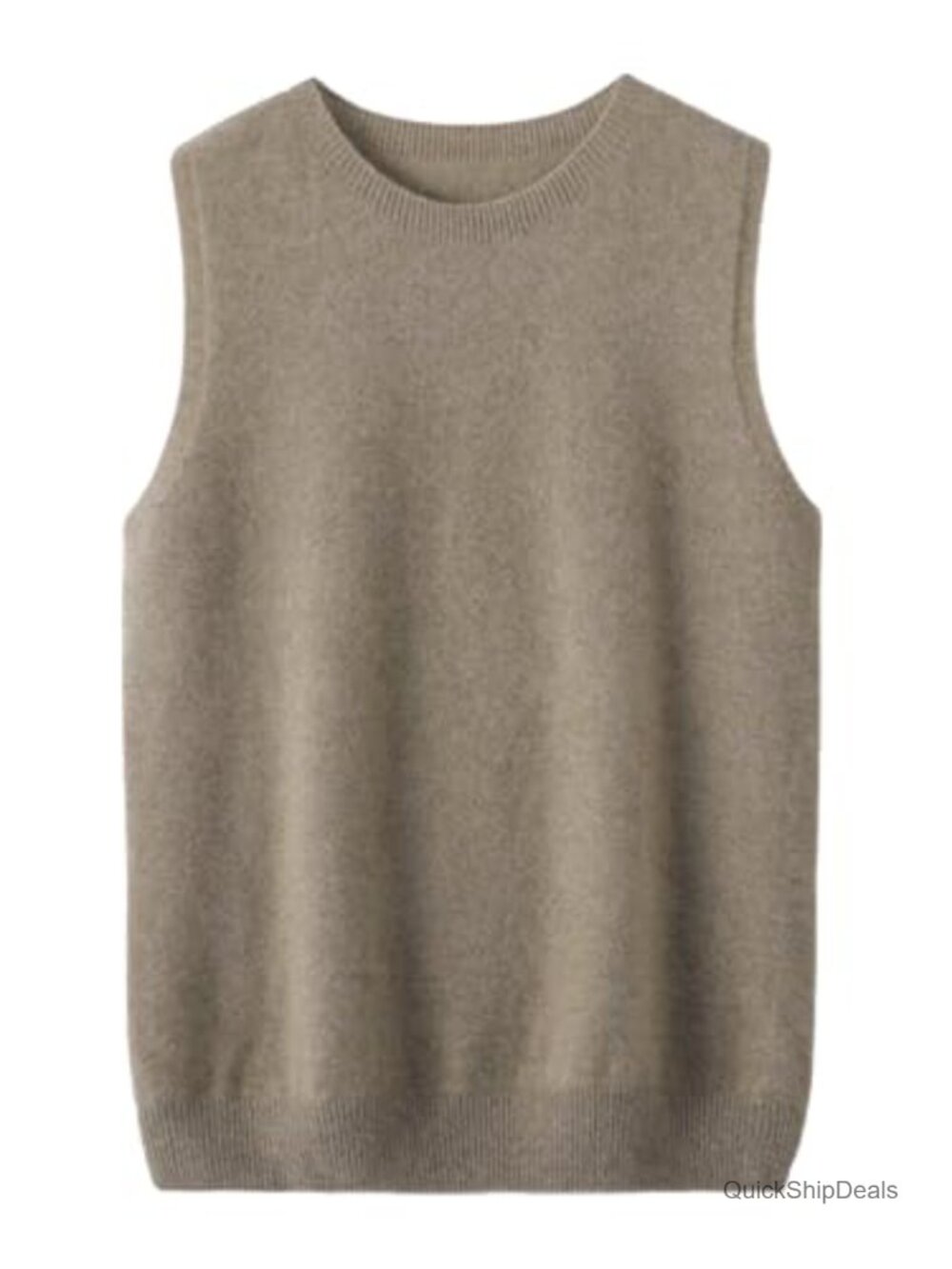 Merino Wool Knit Sweater Vest Sleeveless Pullover